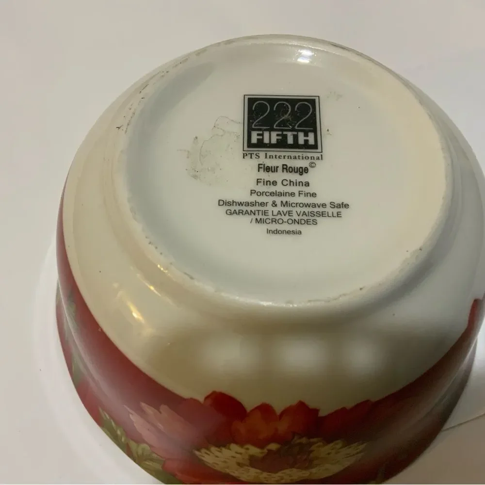 222 Fifth Lutece Fine Botanical Lutece Fleur Rouge excellent g22